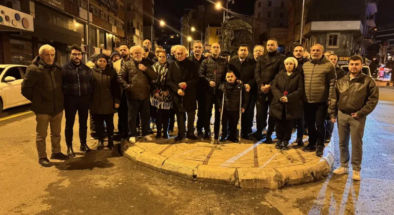 Kahramanmaraş merkezli depremlerde hayatını kaybedenler için Zonguldak'ta anma programı düzenlendi