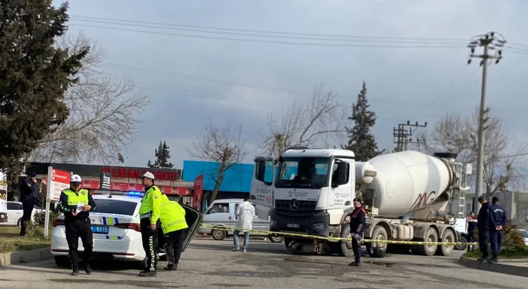 Kahramanmaraş'ta beton mikseri ile çarpışan motosikletin sürücüsü öldü