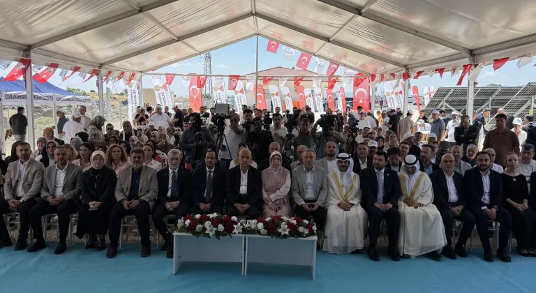 Kahramanmaraş'ta Kuveyt fonu desteğiyle kurulan güneş enerji santrali hizmete açıldı