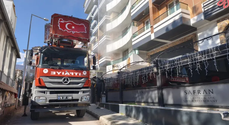 Karabük'te otelde çıkan yangın söndürüldü