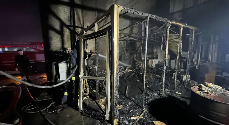 Karaman'da fabrikada çıkan yangın söndürüldü