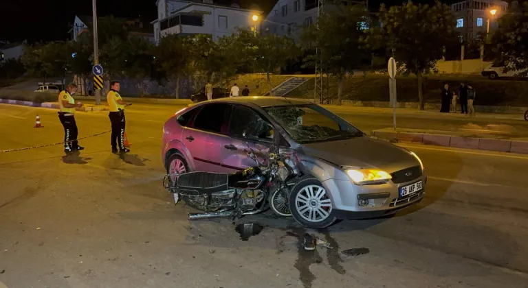 Karaman'da otomobil ile çarpışan motosikletin sürücüsü öldü