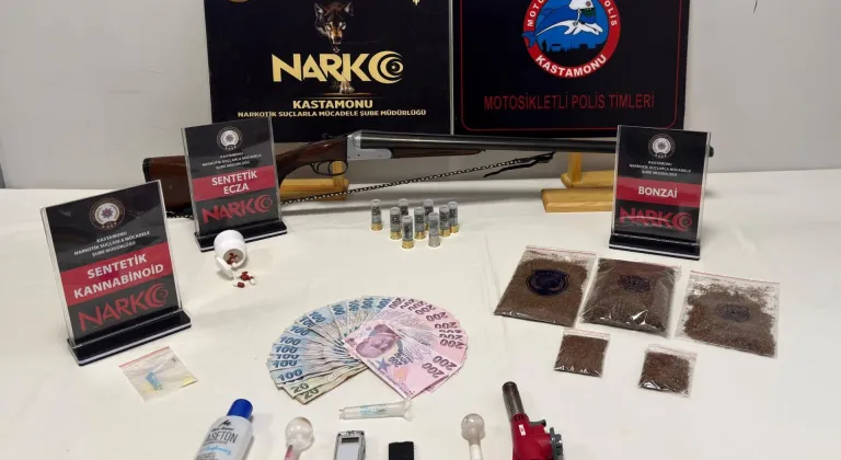 Kastamonu iki ayrı uyuşturucu operasyonunda 6 şüpheli gözaltına alındı