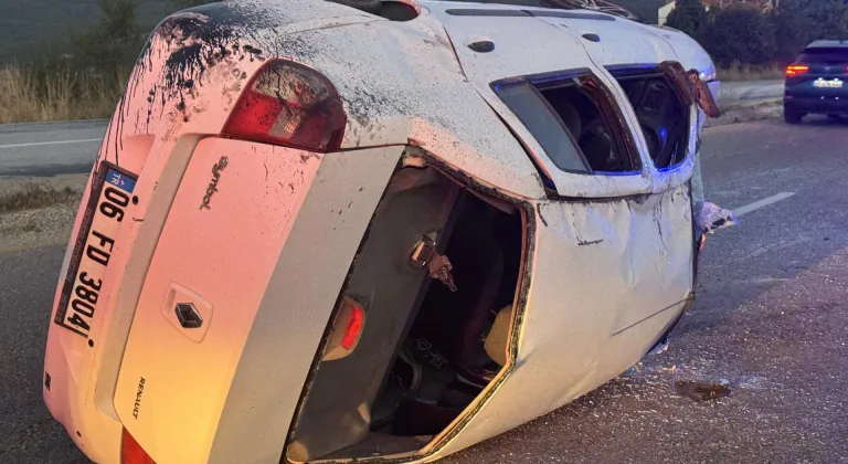 Kastamonu'da devrilen otomobildeki 7 kişi yaralandı