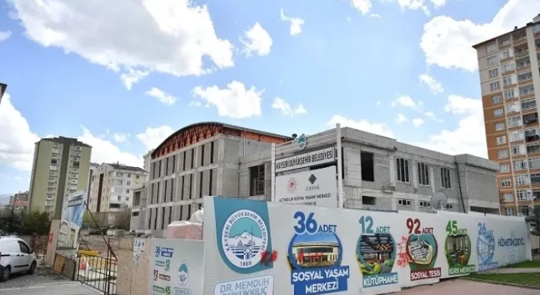 Kayseri Büyükşehir, Altınoluk'a Modern Sosyal Yaşam Merkezi Kazandırıyor