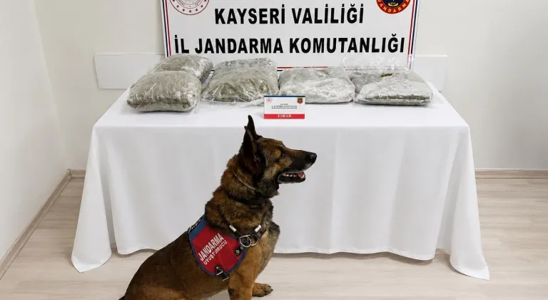 Kayseri'de uyuşturucu operasyonunda 5 kilogram esrar ele geçirildi