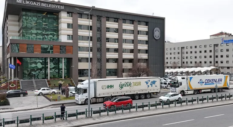 Kayseri'den Gazze'ye yardım tırları gönderildi