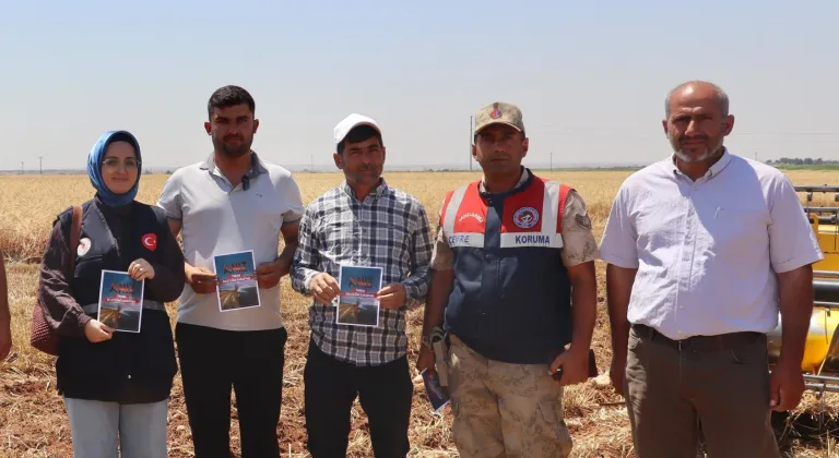 Kilis'te anız yangınlarına karşı dron destekli denetim