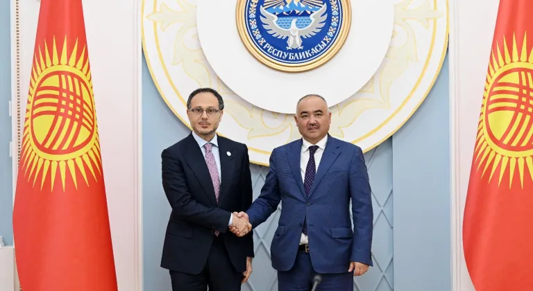 Kırgızistan Meclis Başkanı Turgunbek uulu, TÜRKPA Genel Sekreteri Hasan'ı kabul etti