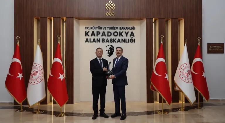 Kırgızistan'ın Ankara Büyükelçisi Kazakbaev'den Kapadokya Alan Başkanlığına ziyaret