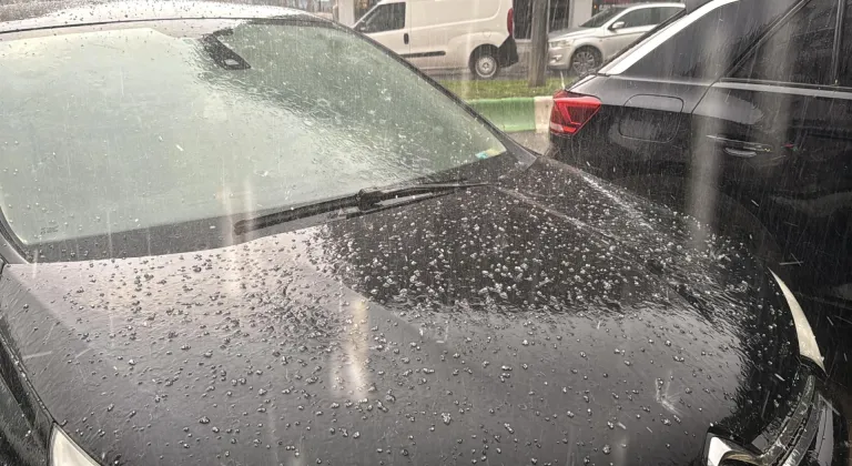 Kırklareli'nde sağanak ve dolu etkili oldu