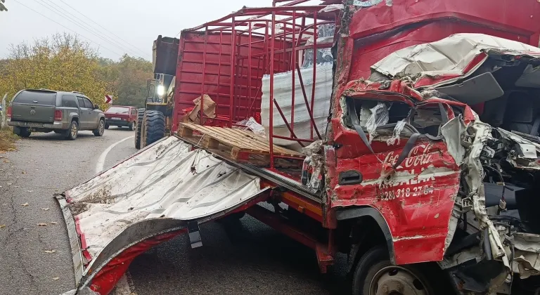 Kırklareli'nde şarampole devrilen kamyondaki 1 kişi öldü, 1 kişi yaralandı