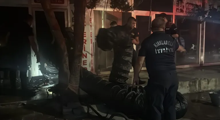 Kırklareli'nde veteriner kliniğinde çıkan yangın söndürüldü