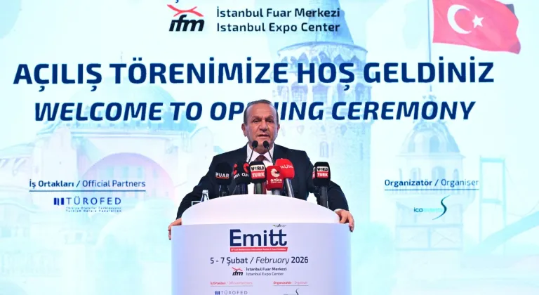 KKTC Başbakan Yardımcısı Ataoğlu, 29. EMITT Fuarı'nın açılışında konuştu: