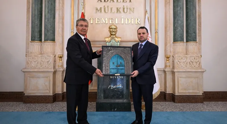 KKTC Başbakanı Üstel, Adalet Bakanı Gürlek'i ziyaret etti