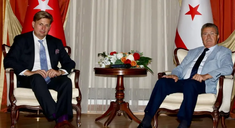 KKTC Başbakanı Üstel, Alman milletvekili Krah'ı kabul etti