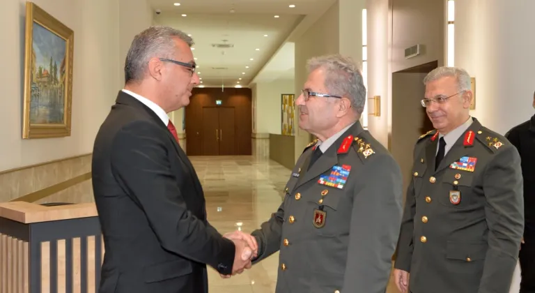 KKTC Cumhurbaşkanı Erhürman, Kara Kuvvetleri Komutanı Orgeneral Tokel'i kabul etti