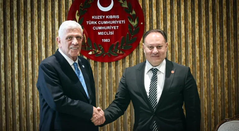 KKTC Cumhuriyet Meclisi Başkanı Öztürkler, İYİ Parti Genel Başkanı Dervişoğlu'nu kabul etti