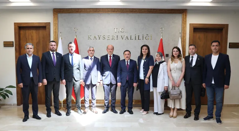 KKTC'nin 5. Cumhurbaşkanı Ersin Tatar, Kayseri'de ziyaretlerde bulundu