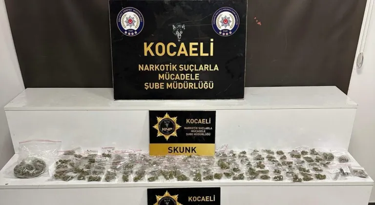 Kocaeli'de uyuşturucu operasyonlarında yakalanan 5 zanlı tutuklandı