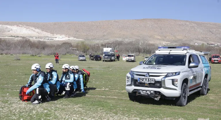 Konya'da "Baraj Patlaması ve Tahliye Tatbikatı" düzenlendi