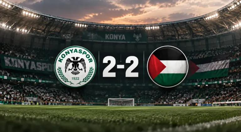 Konyaspor ile Filistin Milli Takımı Kardeşlik için sahaya çıktı