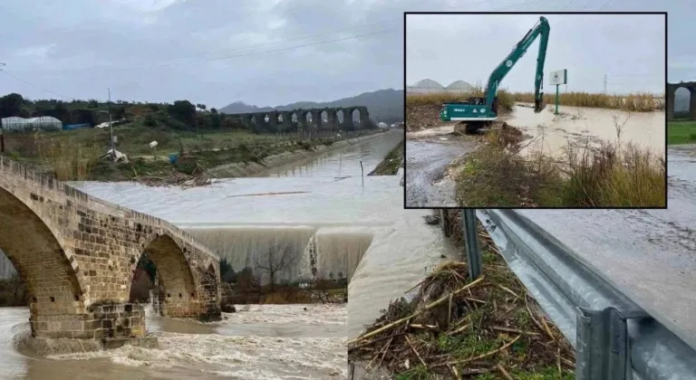 Köprüçayı taştı: Tarım alanları ve yerleşimler sular altında kaldı