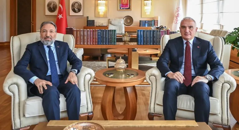 Kültür ve Turizm Bakanı Ersoy, Diyanet İşleri Başkanı Arpaguş ile bir araya geldi