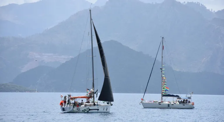 Küresel Sumud Filosu Gazze'ye gitmek üzere Marmaris'ten demir aldı