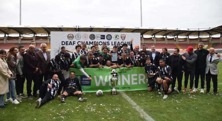 Manisa'da düzenlenen Avrupa İşitme Engelliler Futbol Şampiyonlar Ligi sona erdi