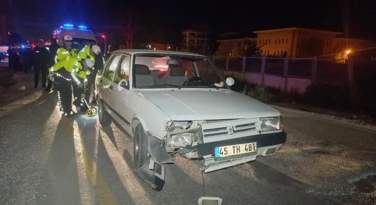 Manisa'da otomobilin çarptığı yaya hayatını kaybetti