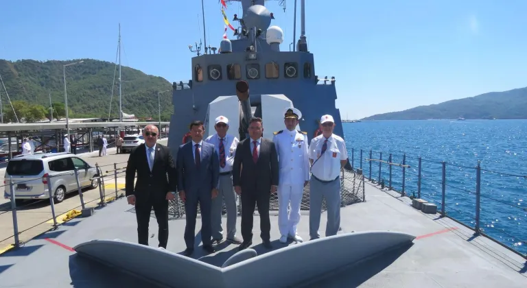 Marmaris Kaymakamı Nurullah Kaya, TCG Bora'yı ziyaret etti