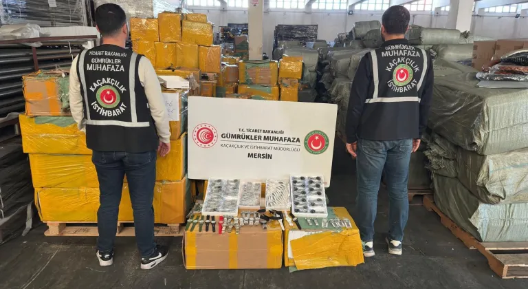 Mersin'de 116 bin 50 kaçak kol saati ele geçirildi