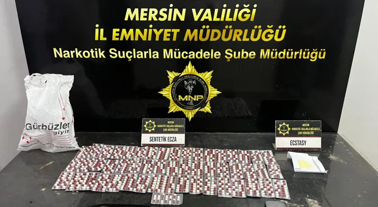 Mersin'de uyuşturucu operasyonunda yakalanan 2 zanlı tutuklandı