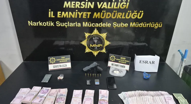 Mersin'de uyuşturucu operasyonunda yakalanan 5 zanlı tutuklandı