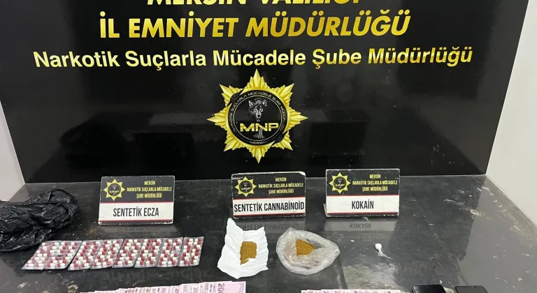 Mersin'de uyuşturucu ticareti iddiasıyla yakalanan 3 zanlı tutuklandı