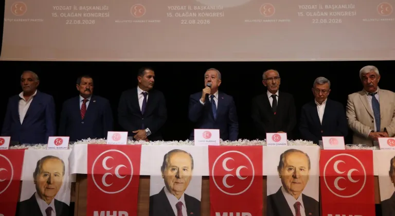 MHP Genel Başkan Yardımcısı Durmaz, Yozgat'ta partisinin il kongresinde konuştu: