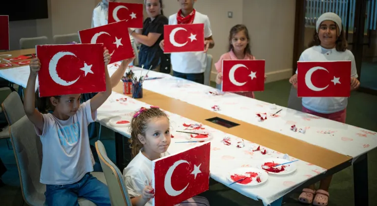 Millet Kütüphanesi'nde çocuklar için 30 Ağustos Zafer Bayramı etkinlikleri düzenlendi