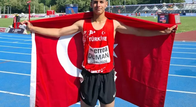 Milli atlet Yunus Emre Civelek, Avrupa'da Türkiye rekoru kırarak şampiyon oldu