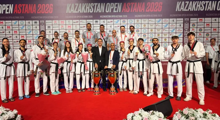 Milli tekvandocular, Kazakistan Açık'ta 14 madalya kazandı