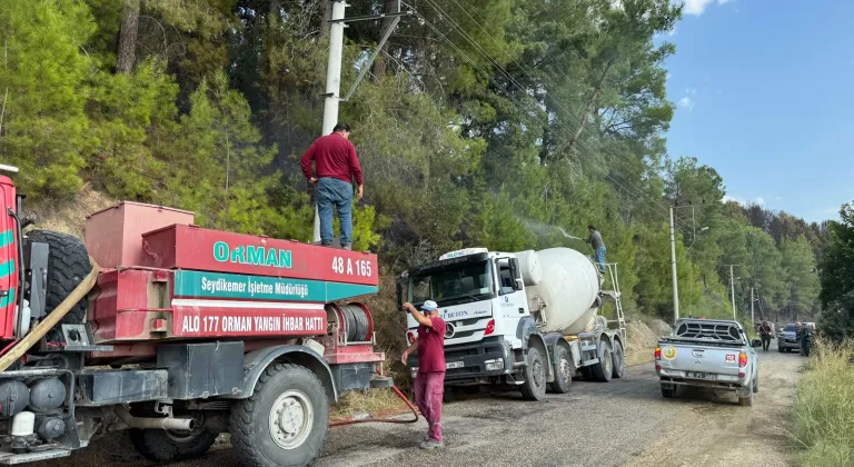 Muğla'da çıkan orman yangınına müdahale ediliyor