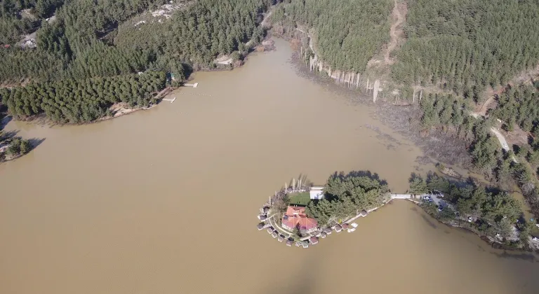 Muğla'daki Ula Göleti'nin su seviyesi son yağışlarla eski günlerine döndü