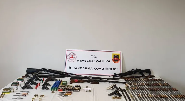 Nevşehir'de ruhsatsız silah operasyonunda yakalanan 6 şüpheli tutuklandı