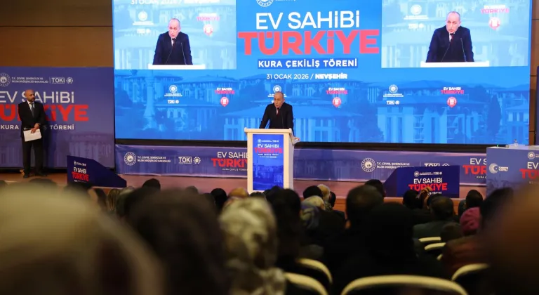 Nevşehir'de "Yüzyılın Konut Projesi" kapsamında yapılacak konutların hak sahipleri kurayla belirlendi