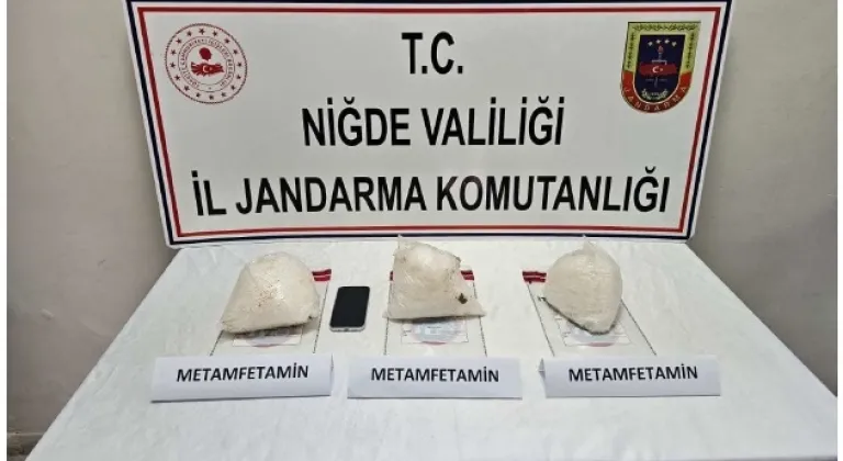 Niğde'de 3 kilo 150 gram sentetik uyuşturucu ele geçirildi