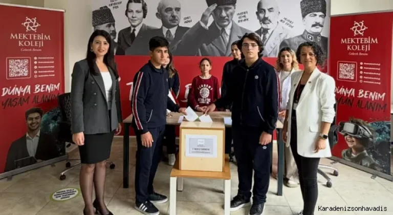 Okulda seçim heyecanı; öğrenciler sandık başına gitti