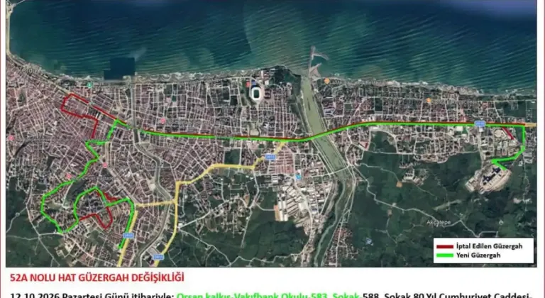 Ordu Şehir Hastanesi’ne ulaşımda yeni düzenleme
