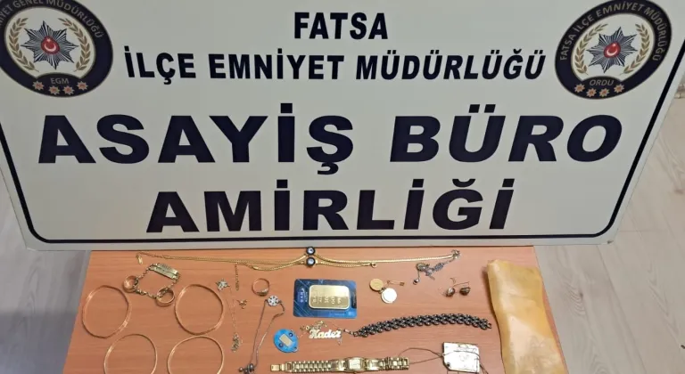 Ordu'da 1,2 milyon liralık altın çaldıkları iddiasıyla gözaltına alınan 4 zanlı tutuklandı
