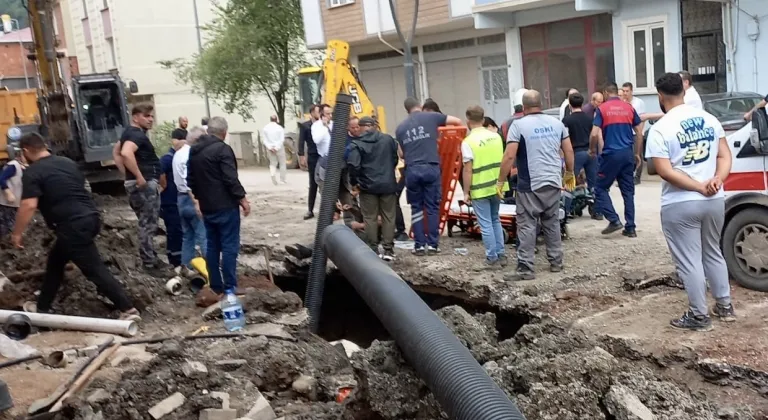 Ordu'da göçük altında kalan 2 işçi yaralandı