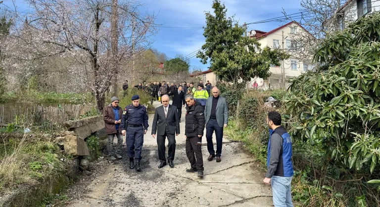 Ordu'da heyelan meydana gelen mahalledeki 3 ev tahliye edildi